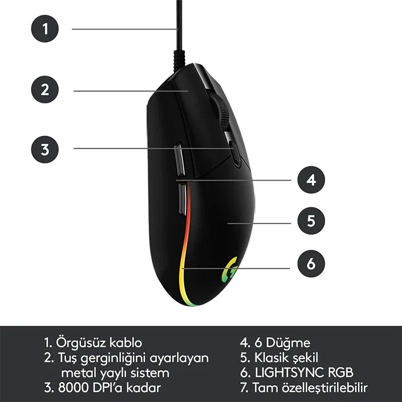 Souris filaire Logitech G102